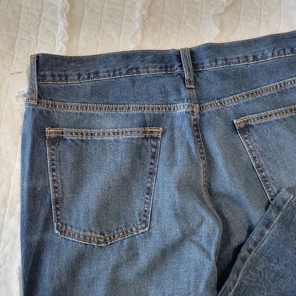 Old Navy Loose Fit Built-In Tough Denim Jeans 36x36 NWT Blue 100% Cotton - Picture 5 of 9